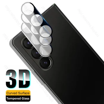 3ШТ Калъф За Обектив От закалено Стъкло 9H За Samsung Galaxy Z Fold5 Fold 5 5G 3D Извити помещение Защитно Стъкло На Samung Samsun ZFold5