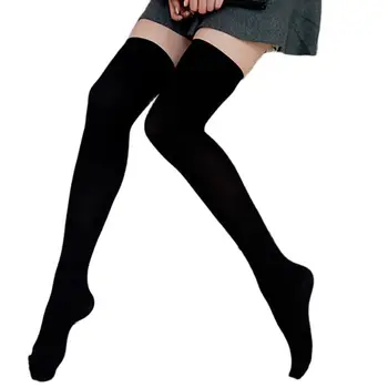 черни, бели, червени, шарени празнични женски чорапи до бедрото, сексуална екзотични чорапогащници с цветни чорапи/трикотаж носочные бижута за жени